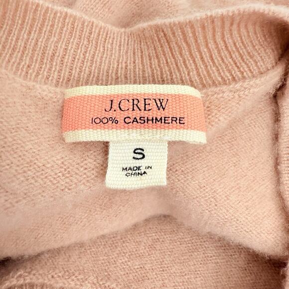J.Crew Cashmere Sweater Women S Classic Fit Crewneck Pale Guava Quiet Luxury - Picture 10 of 16